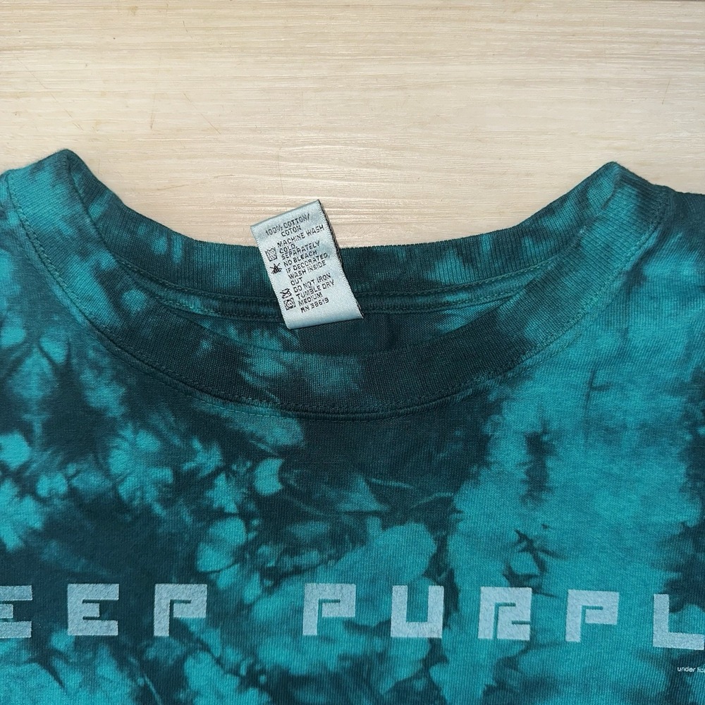 Vtg 2005 Deep Purple‎ Tour Concert T Shirt Size M Machine Head Y2K Tie-Dye Retro - Picture 6 of 8